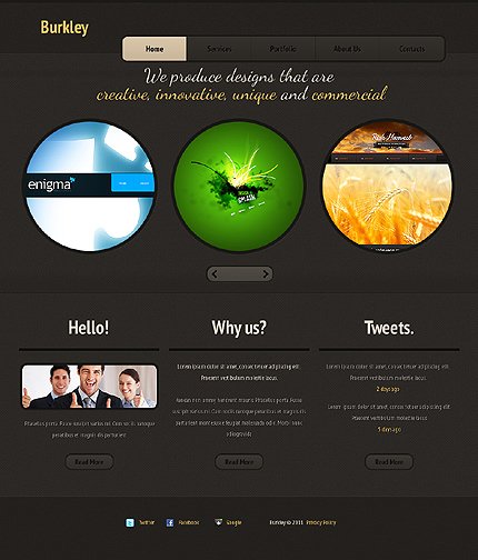 Black Design Studio Joomla Template by Hugo TMT