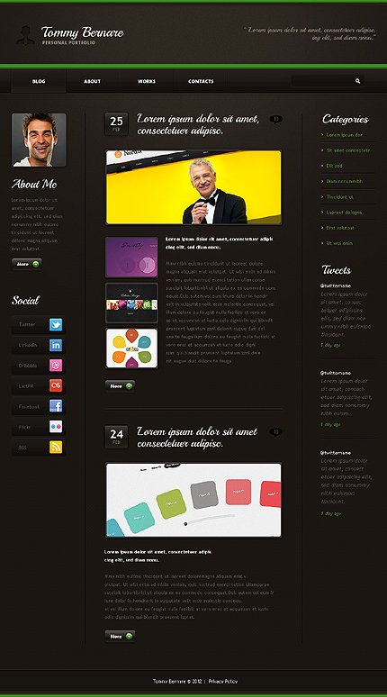 Black Designer Portfolio Joomla Template by Astra TMT
