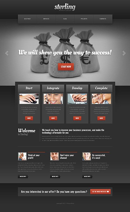 Black & Grey IT Joomla Template by Elza TMT