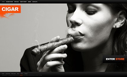 Black & Grey Tobacco VirtueMart Template by Mercury TMT