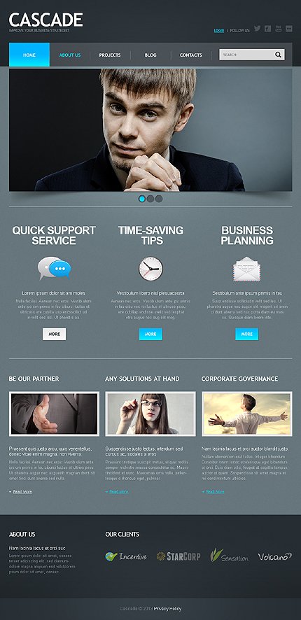 Black Marketing Agency Joomla Template by Mira TMT