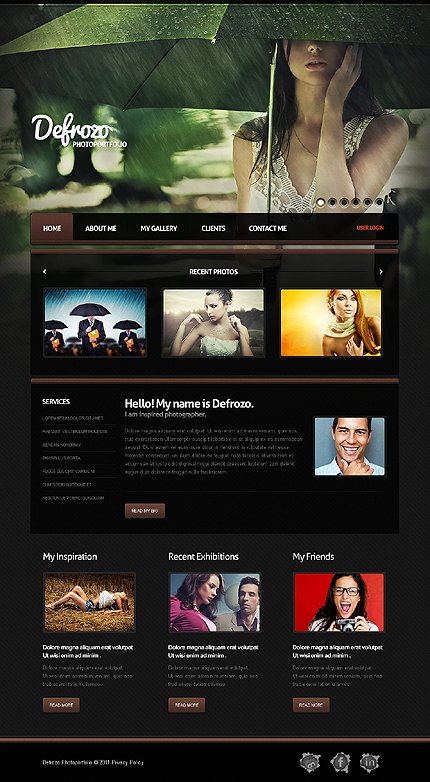 Black Photographer Portfolio Joomla Template by Astra TMT
