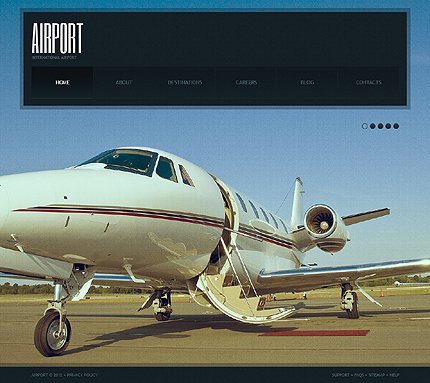 Black Private Airline Joomla Template by Cowboy TMT