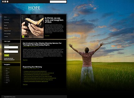 Black Religious Drupal Template by Astra TMT