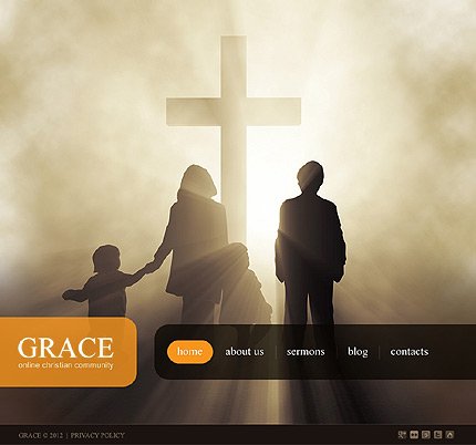 Black Religious Joomla Theme by Delta TMT