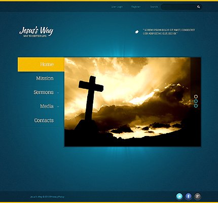 Black Religious Joomla Theme by Astra TMT