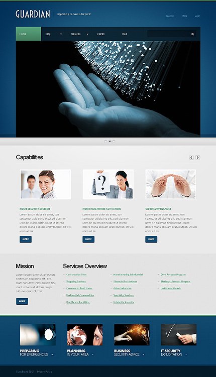 Black Security Joomla Theme by Astra TMT