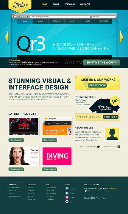 Black Web Design WordPress Theme by Ares TMT