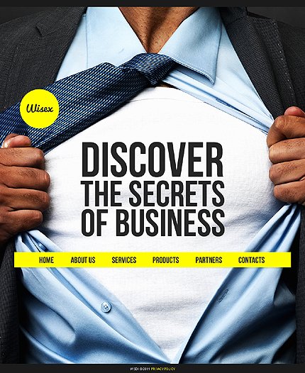 Black & White Business Joomla Theme by Hugo TMT