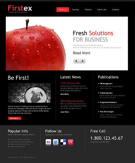 Black & White Business Joomla Theme by Delta TMT