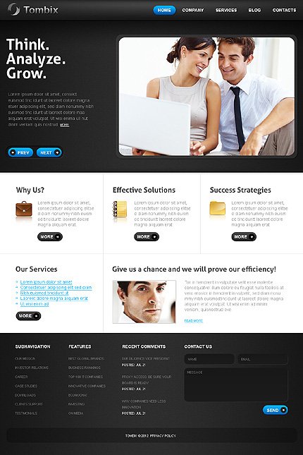 Black & White SEO Website Drupal Theme by Astra TMT