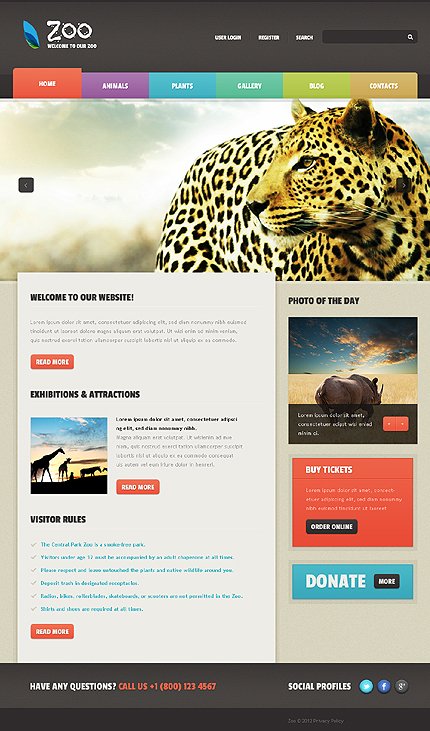 Black Zoo Joomla Template by Astra TMT