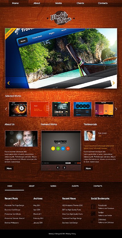 Brown & Black Design Studio Joomla Template by Astra TMT