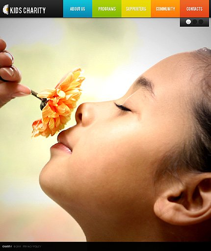 Brown Child Charity Joomla Template by Nessy TMT