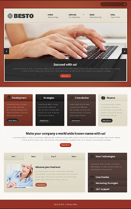 Brown & White Consulting Joomla Template by Astra TMT