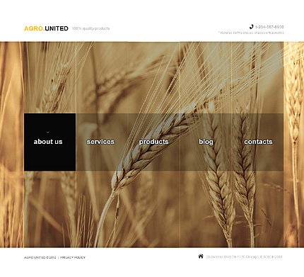 Brown & White Agriculture Joomla Theme by Delta TMT