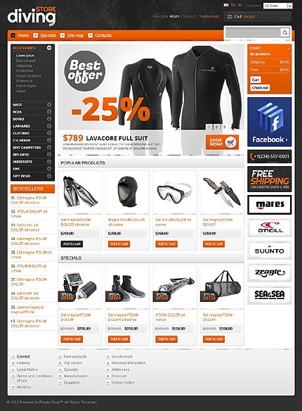Diving Apparel & Equipment TMT