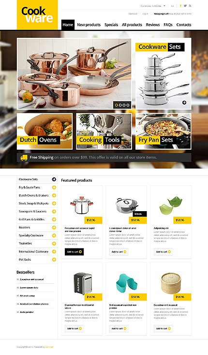 Finest Cookware Zen Cart  TMT