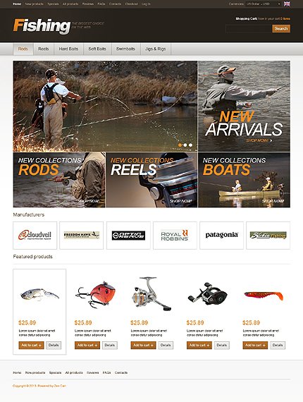 Fishing Store Zen Cart  TMT
