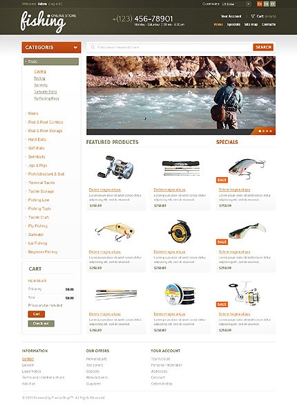 Fishing online store TMT