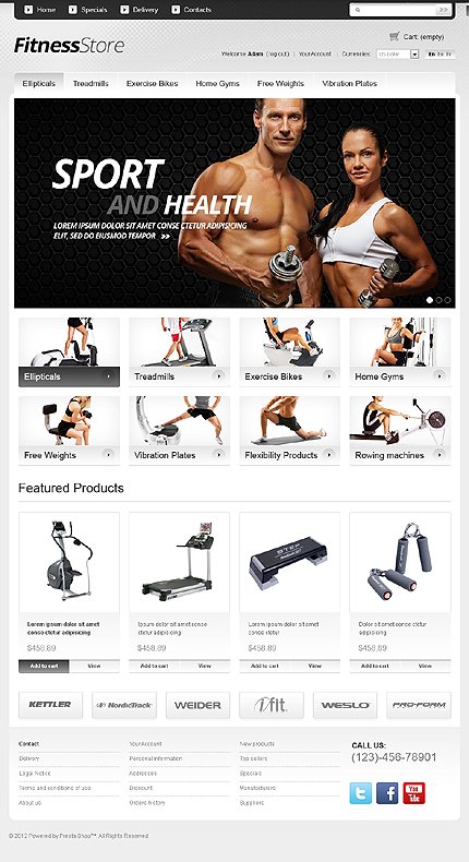 Fitness Store TMT