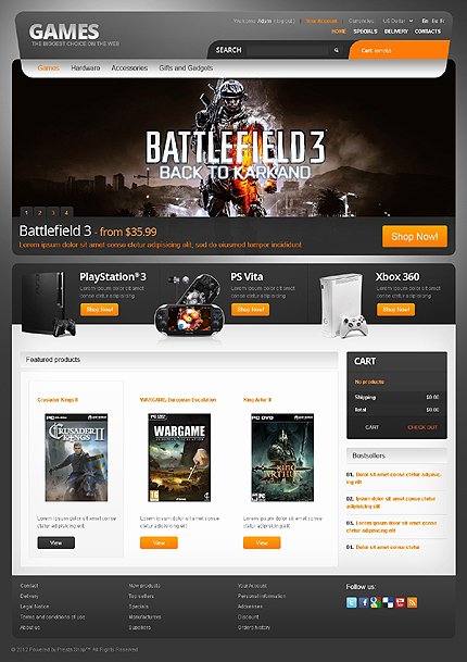 Games for PC and PS TMT