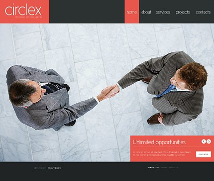 Grey & Black Business Joomla Theme by Cowboy TMT