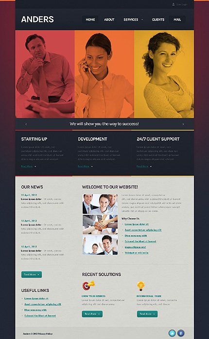 Grey & Black IT Joomla Template by Astra TMT