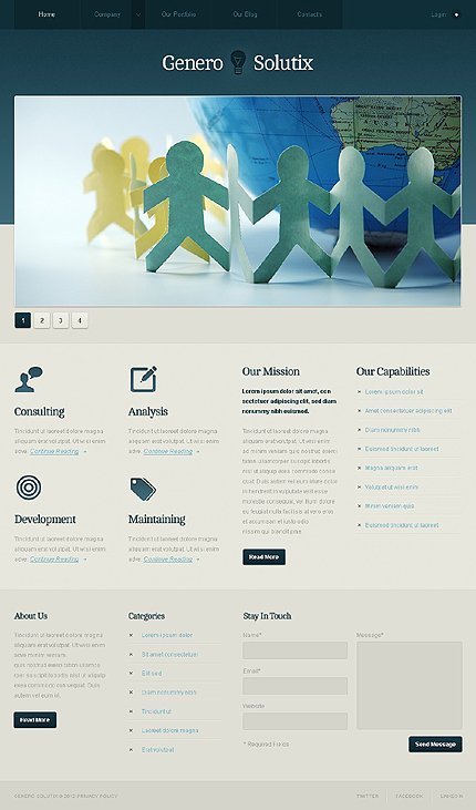 Grey Business Joomla Theme by Astra TMT