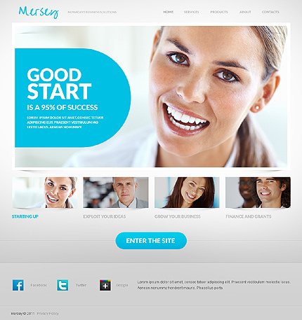 Grey & White Business Joomla Theme by Hugo TMT