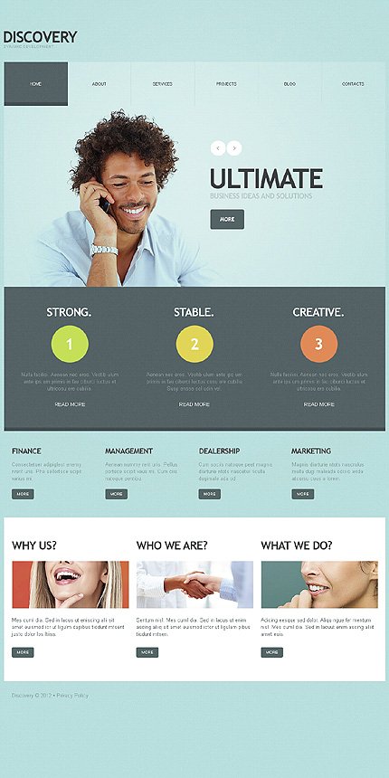 Grey & White Marketing Agency Joomla Template by Cowboy TMT
