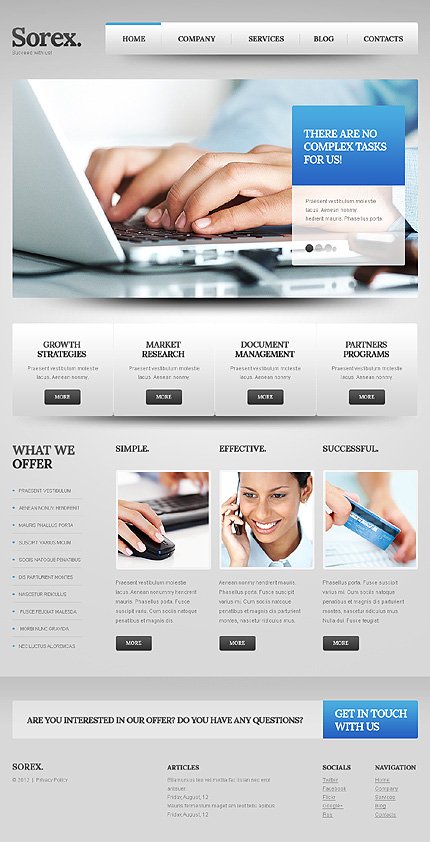 Grey & White Advertising Agency Joomla Template by Elza TMT