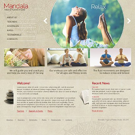 Grey Yoga Joomla Template by MariArti TMT