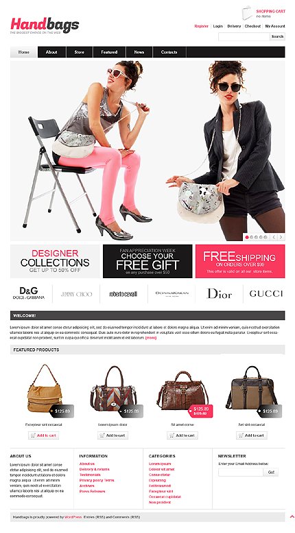 Handbags Jigoshop Themes  TMT