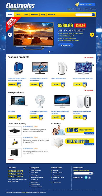 Home Electronics Jigoshop Themes  TMT