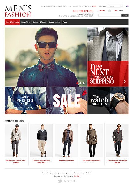 Men's Clothes Zen Cart  TMT