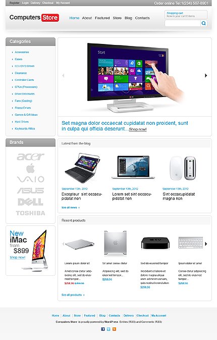 Neutral Computers Store Jigoshop Themes  TMT
