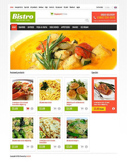 Online Bistro Zen Cart  TMT