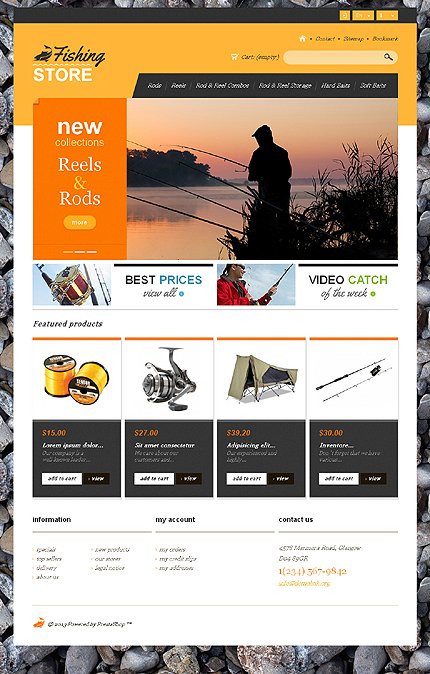 Responsive Fishing Shop TMT