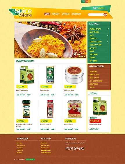 Responsive Spice Store TMT