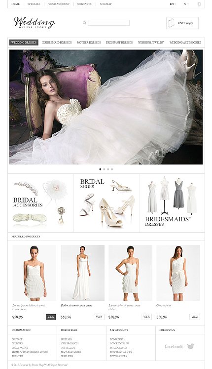 Responsive Wedding Store TMT