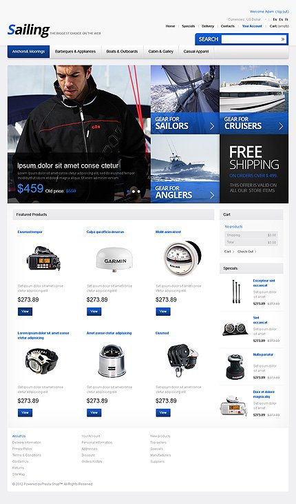 Sailing gear TMT