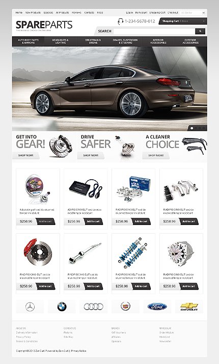 Spare Parts Zen Cart  TMT