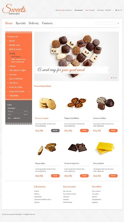 Sweets Store TMT