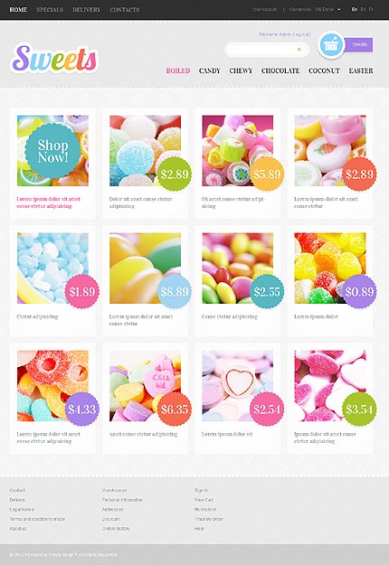 Sweets Store TMT