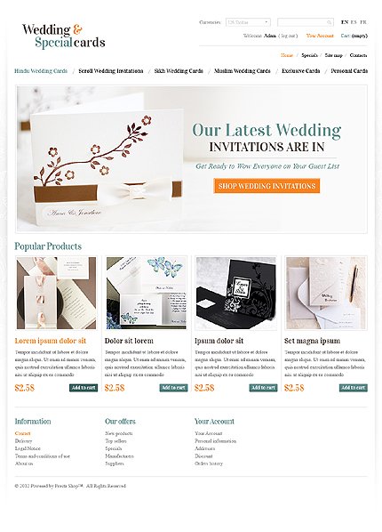 Wedding & Special Cards Online TMT