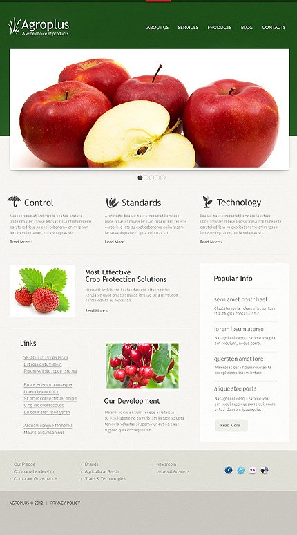 White Agriculture Joomla Theme by Alexa TMT