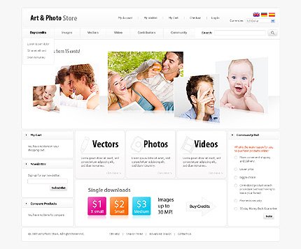 White Art Store Magento Theme by Mercury TMT