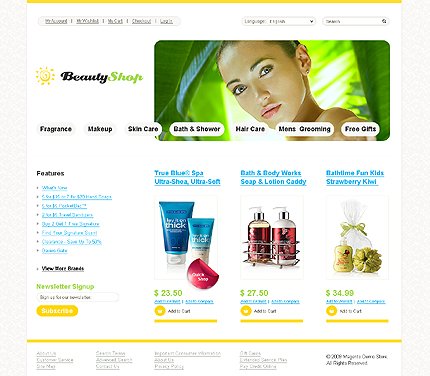 White Beauty Salon Magento Theme by Astra TMT