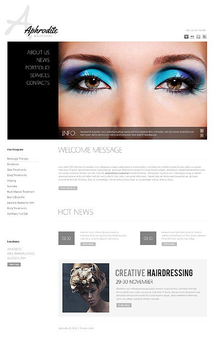 White Beauty School Joomla Template by Delta TMT